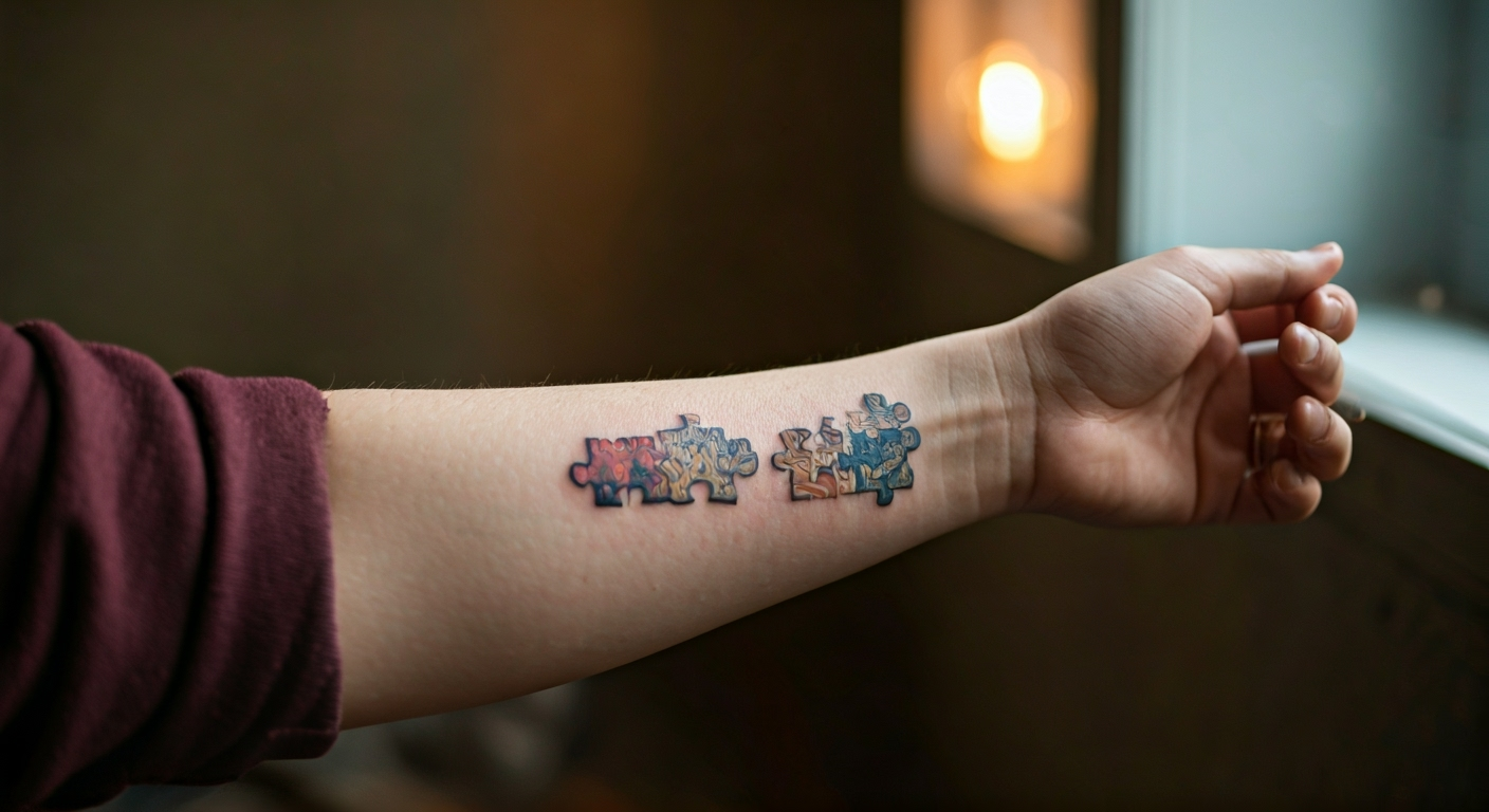 Tatuaż puzzle - co oznacza? Ukryte znaczenie i symbolika 2